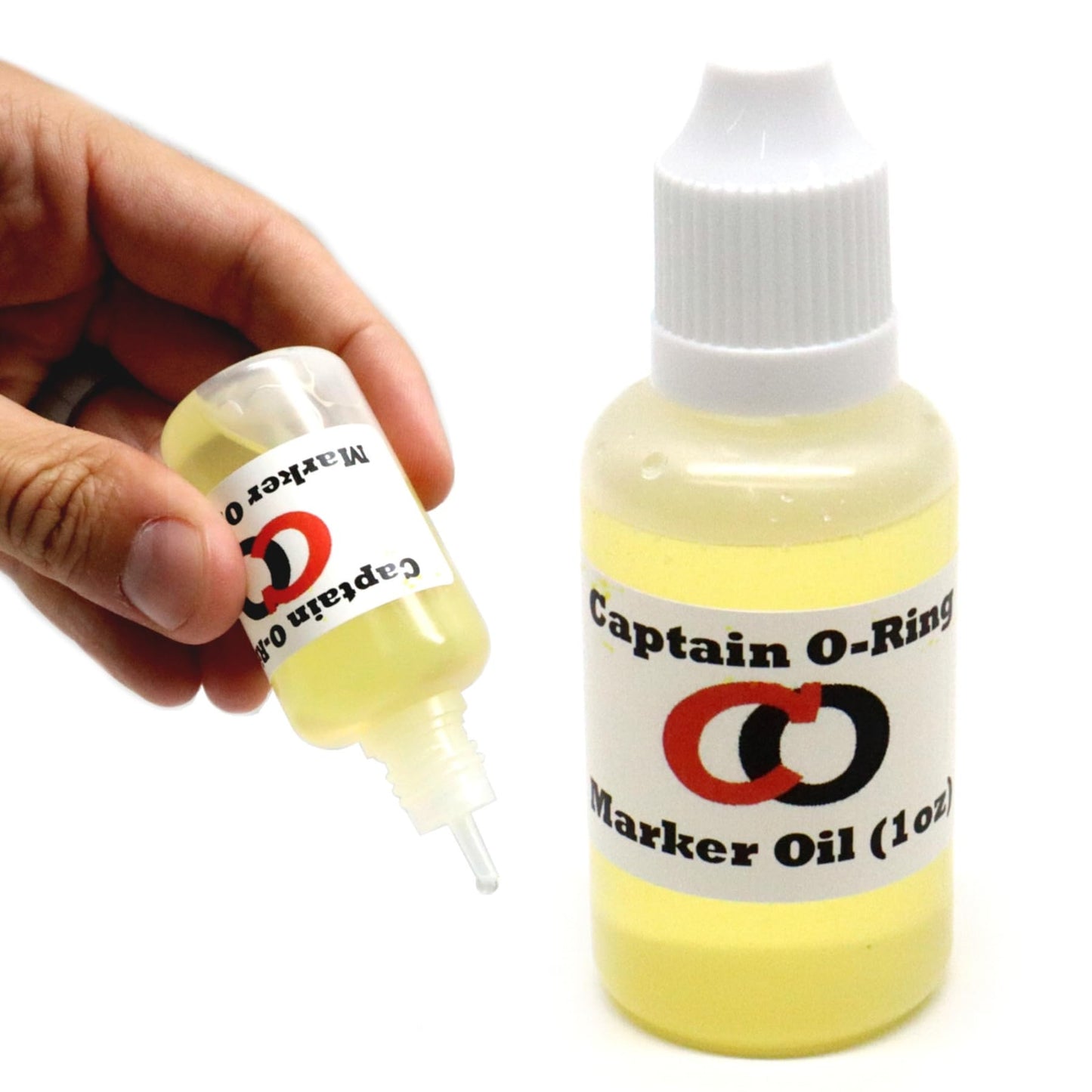 Marker Oil Lube (1 oz, 30cc) by Captain O-Ring - Dropper Oil Lubricant for Paintball Markers, Airsoft, and Air Guns