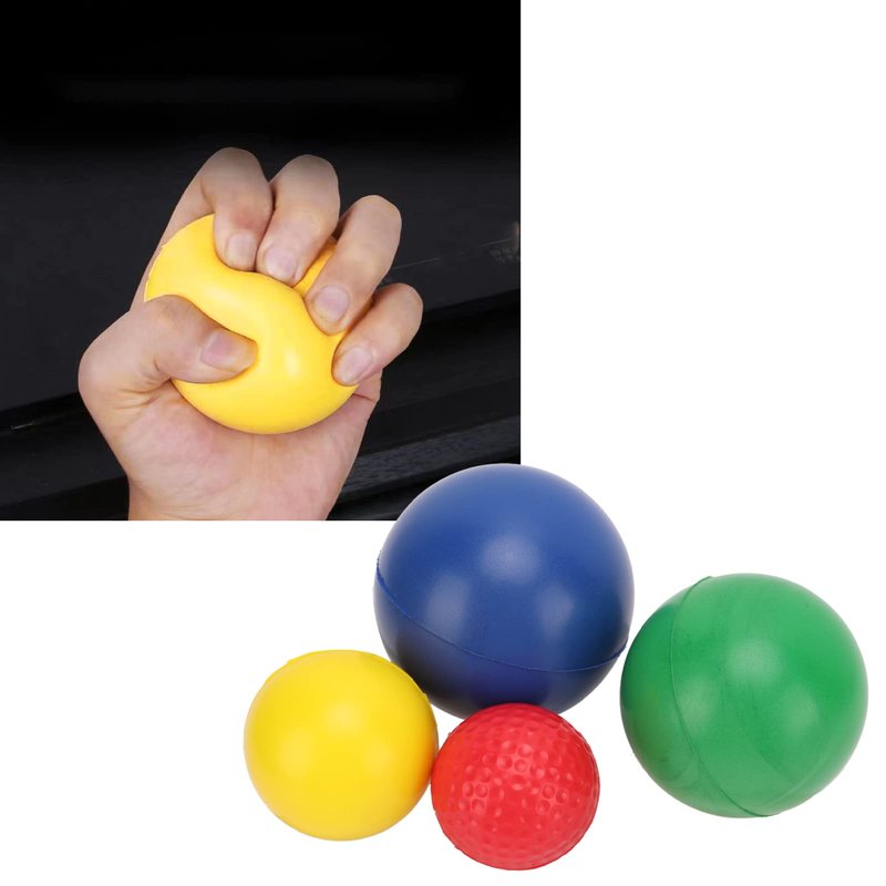Piano Finger Hand Shape Training Ball, Grip Training Ball for Children, Finger Wrist Corrector Finger Ball (4pcs)