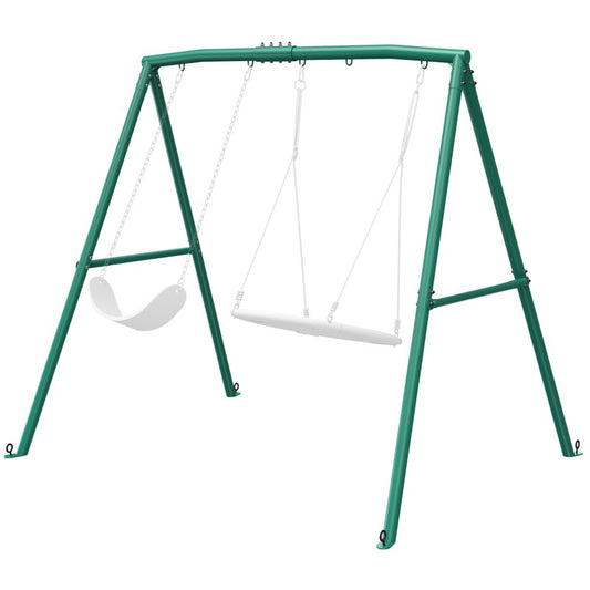 Trekassy 440lbs Swing Stand Frame, Heavy Duty Metal Swing Set Frame with Ground Stakes for Kids, Adults, Outdoor, Fits for Most Swings