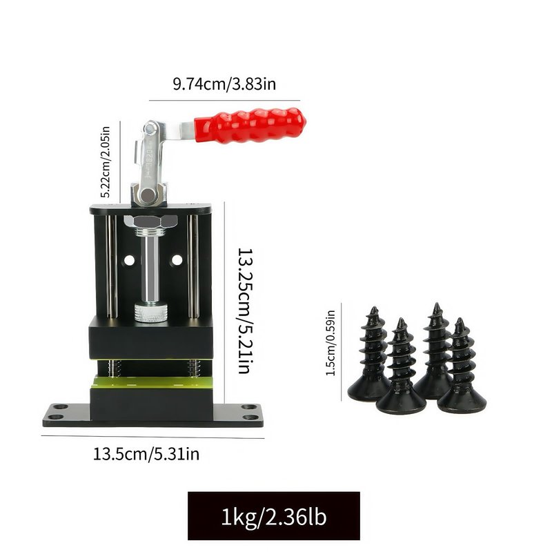 Maysun Heavy-Duty Golf Club Regripping Kit with Shaft Vise Clamp & Grip Remover Tool – Professional Aluminum Bench-Mounted Golf Grip Repair System (4 Screws Included)