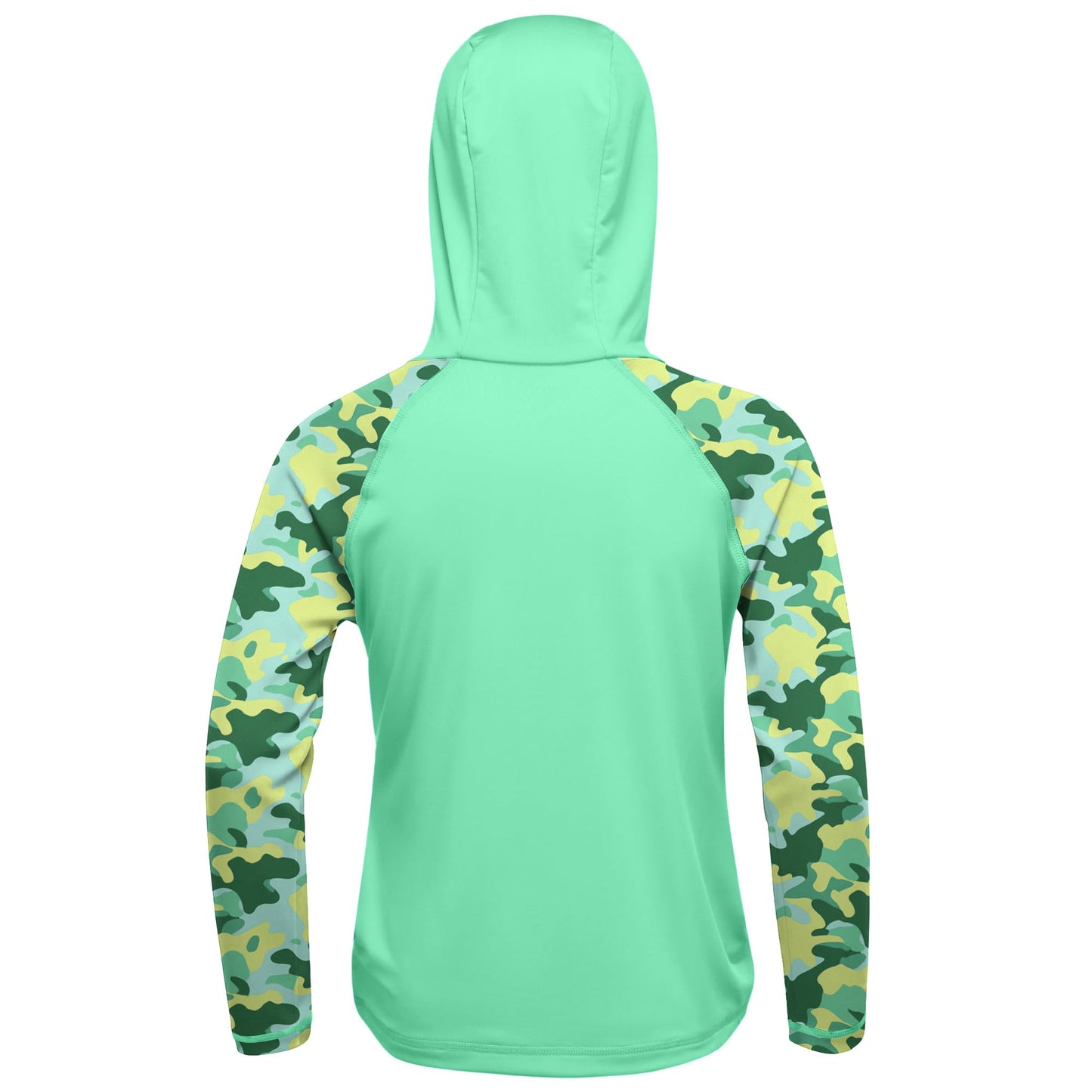 DRONIRING Boys Rash Guard Swim Hoodie, UPF 50+ UV Sun Protection Long Sleeve Fishing Shirt, Kids Youth SPF Water Shirts