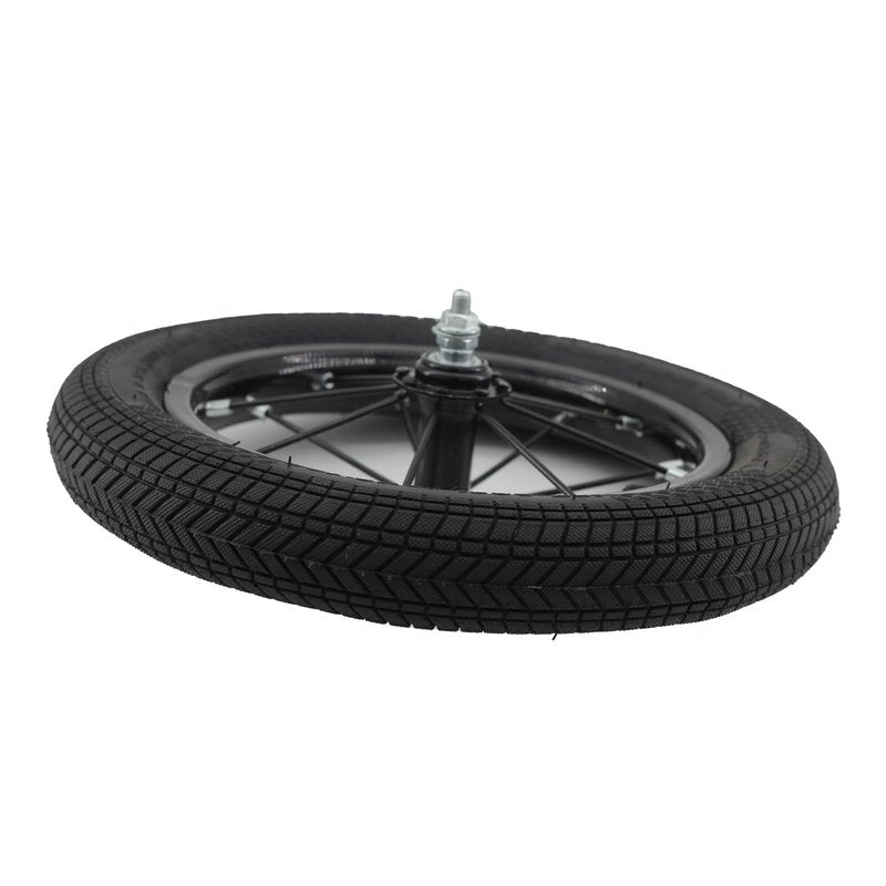EIRONA 12" Kids Bike Front Wheel Replacement – Solid Rubber Tire & Inner Tube (Not for Huffy Bikes)