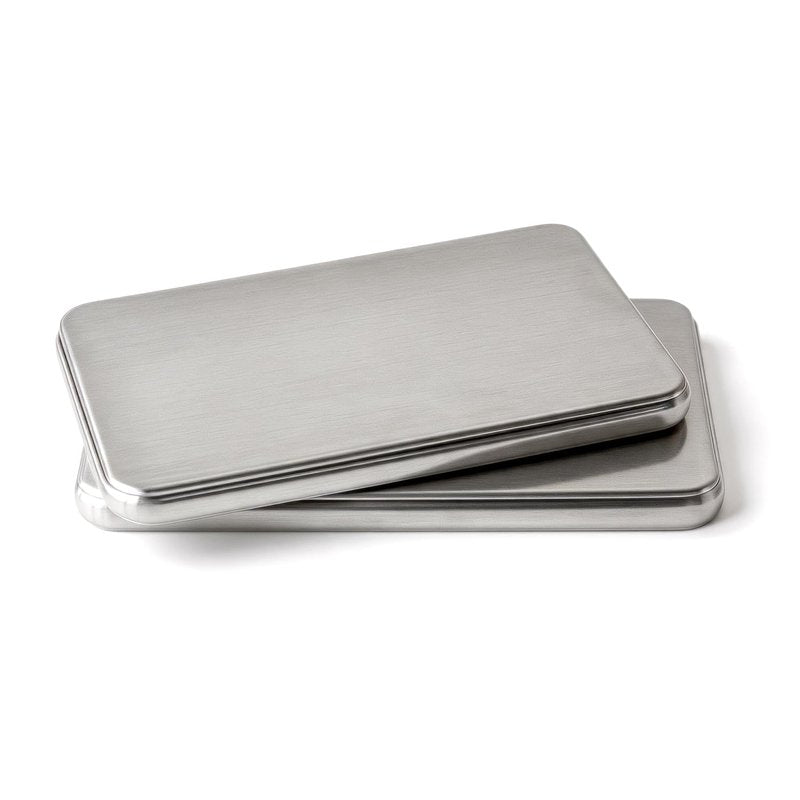 Stainless Steel Ice Packs for Lunch Box, Set of 2 Long Lasting Freezer Packs for Coolers, Reusable Metal Ice Packs for Camping to Keep Food and Drinks Fresh and Cool (SS-2 Pack)