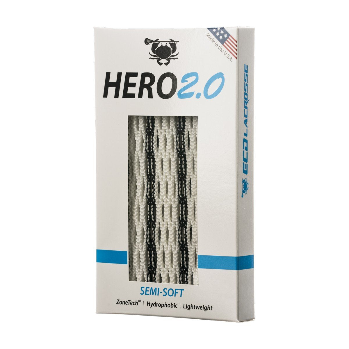 East Coast Dyes Lacrosse Hero 2.0 Mesh - Semi-Soft - Black Striker