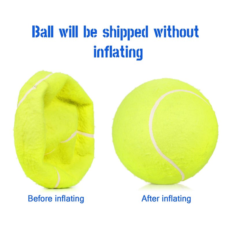 Lixada 9.5" Oversize Giant Tennis Ball for Children Adult Pet Fun (Shipped Deflated)