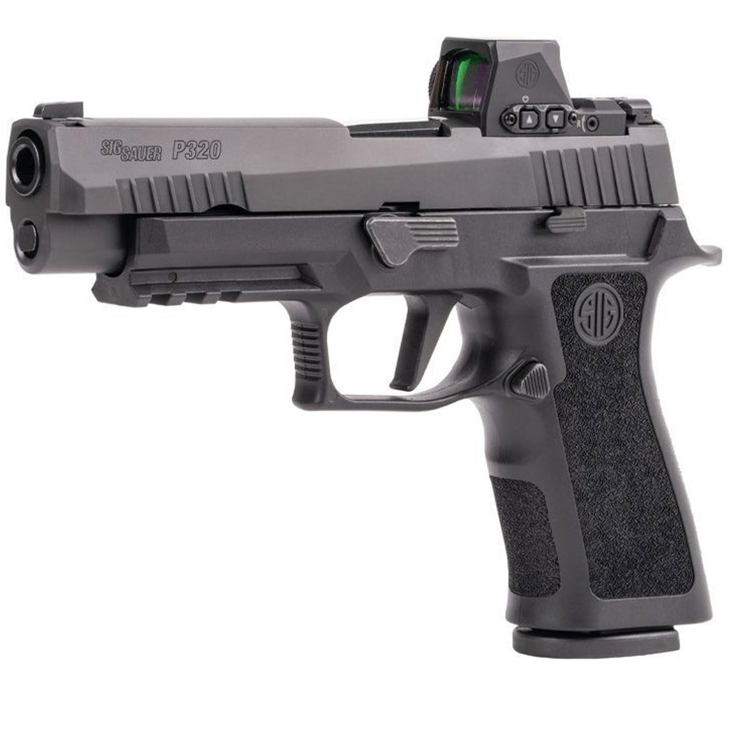 SIG SAUER Romeo-X PRO Pistol-Mounted Reflex Sight | Rugged Durable Aluminum Lightweight Waterproof MOTAC Open Sight with 15 Illumination Settings, Black, 2 MOA / 32 MOA Red Circle Dot