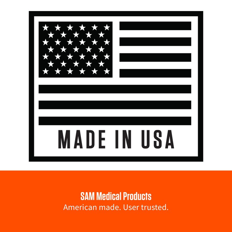 Rescue Essentials SAM Splint 3X Combo Pack – Moldable Aluminum Foam Splint for Fractures, Sprains & Strains – Lightweight, Reusable, Radiolucent Emergency Splint Set (1 Each 4.25" x 9", 18", 36"), Orange/Blue – Professional First Aid Immobilization