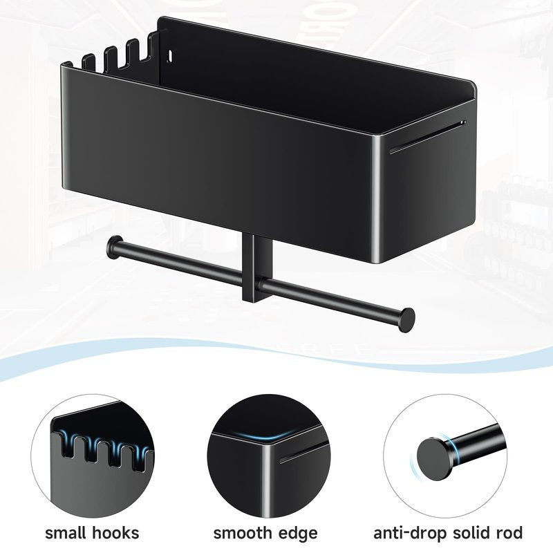 Home Gym Wall Storage, White Resistance Bands Rack Hanger Metal, Wall Mounted Fitness Bands Holder, Multi-Purpose Heavy Duty Workout Gym Storage Rack for Resistance Bands, Straps, Jump Ropes (Black)