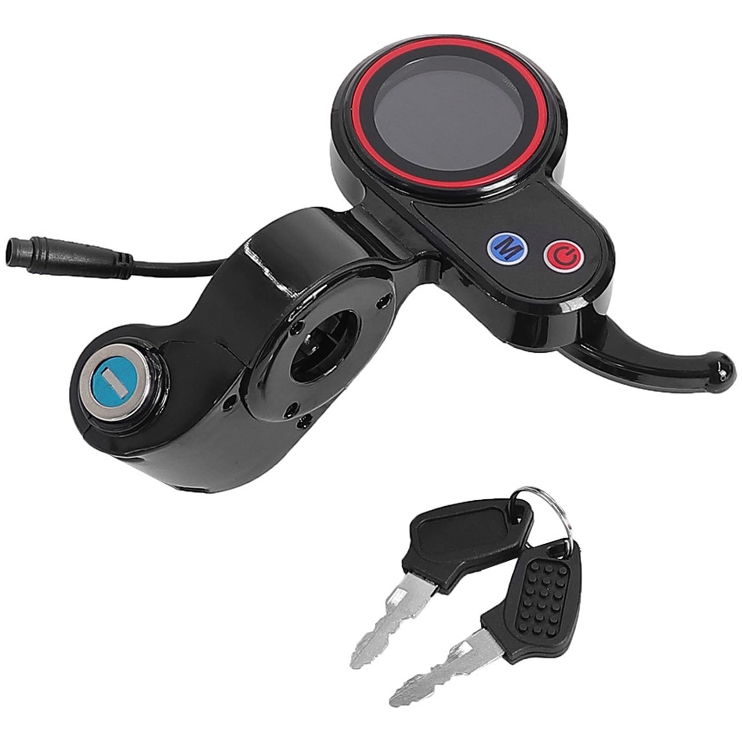 INXING Electric Scooter Throttle for H5 Electric Scooter 6-Pin Speed Controller Accessories with Lock, LCD Display Control Panel for M4 Electric Scooter