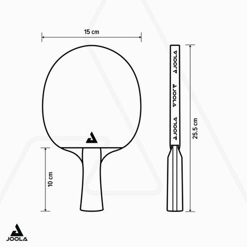 JOOLA Infinity GL Professional Ping Pong Paddles with Paddle Cover - 7-Layer Wood Fiberglass Blade - ITTF Approved - Pro Ping Pong Paddle for Advanced Control & Speed - Table Tennis Racket - Blue