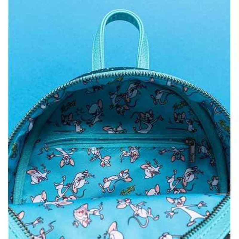 Loungefly Pinky and The Brain Take Over The World Mini-Backpack - Entertainment Earth Exclusive