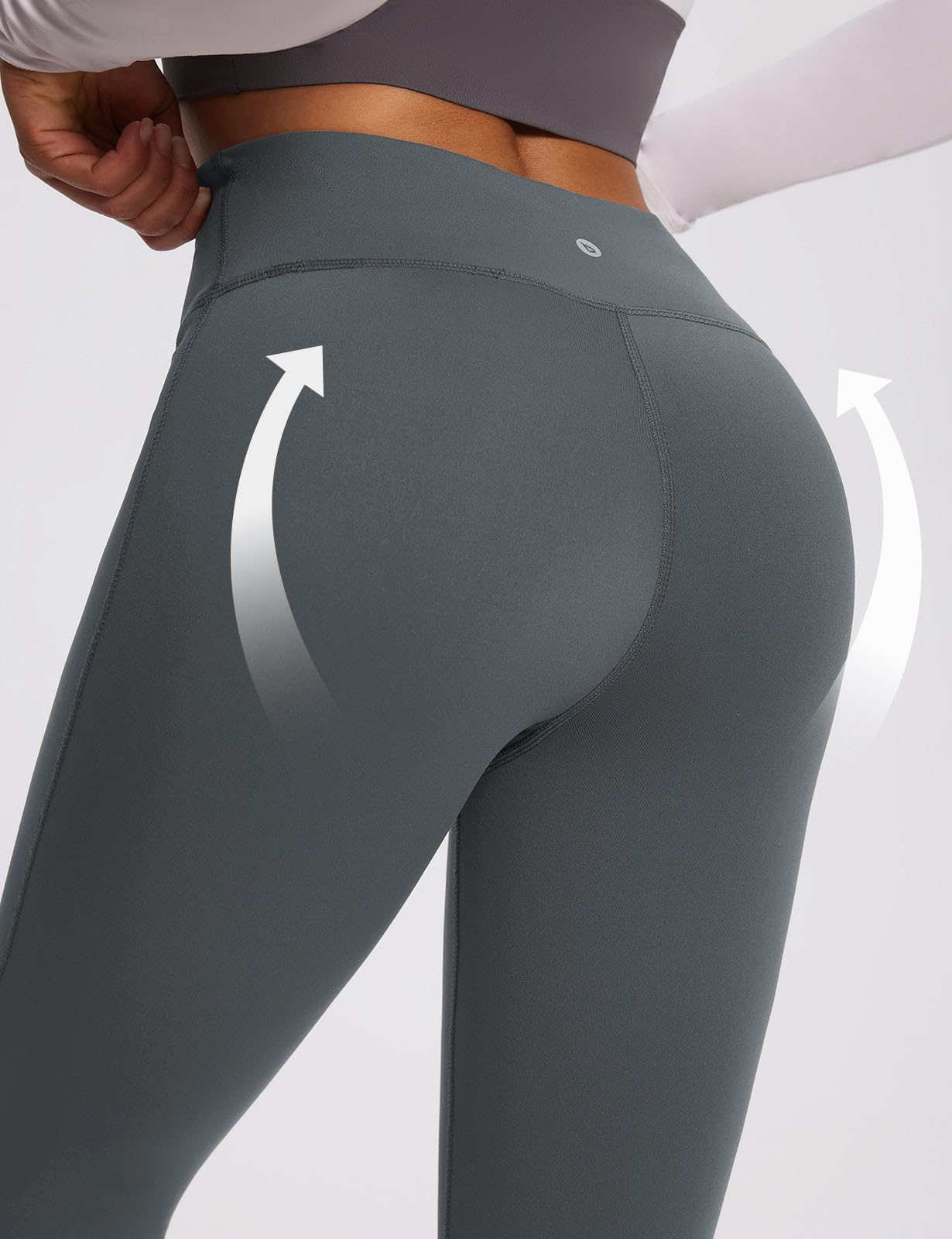 baleaf Winter Clothing for Women Leggings Fleece Lined Tights Thermal Warm Thick Yoga Pants Cold Weather Gear Grey XL
