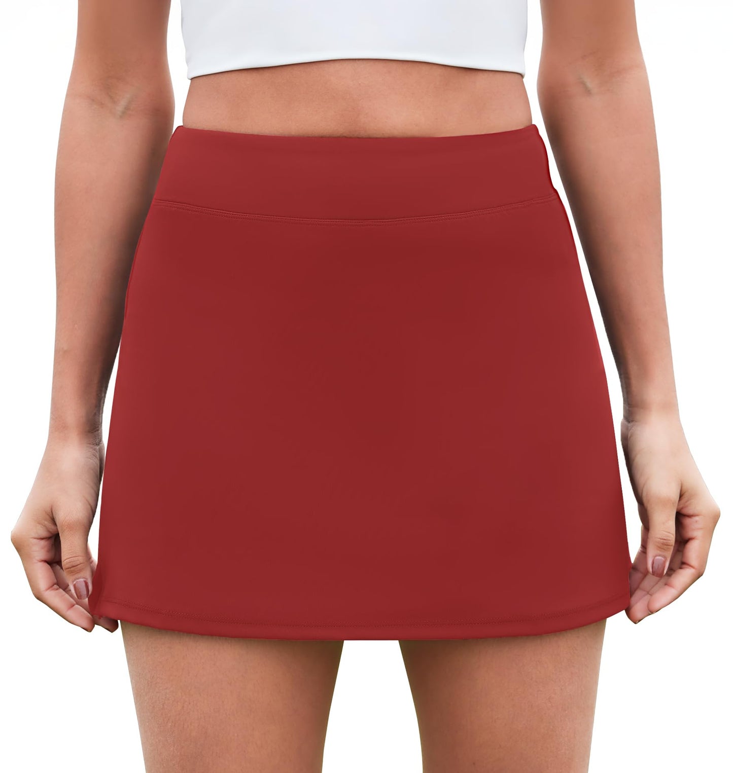 DLOODA Womens Skort Tennis Skirt with Pocket Shorts Mini Golf Skirts High Waisted Athletic Skorts Summer Workout