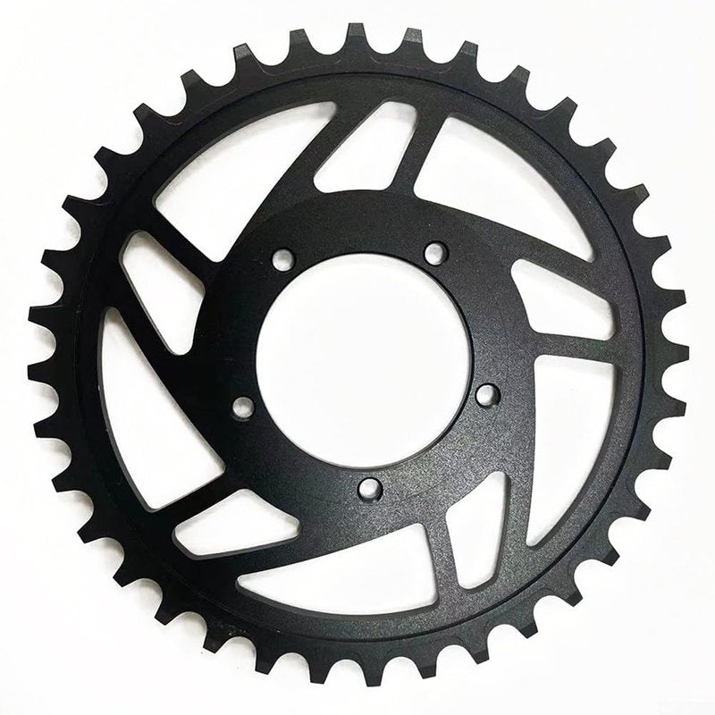 Electric Bike Ebike 36T Chainring Offset Correction, Chainring for Mid-Drive Kit Electric Bike Mid-Drive Conversion Bike Chainring Mount Offset Round Chainring Black