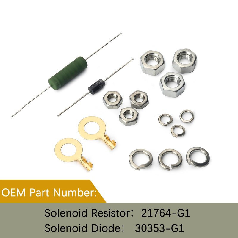 Jepacr 36 Volt #70 Series Continuous Duty Solenoid Relay with Resistor & Diode Kit Compatible with EZGO Golf Cart, 4 Terminal SPNO Continuous Duty Replaces# 27855G01 11761G1 27855G02 31680G1 3016