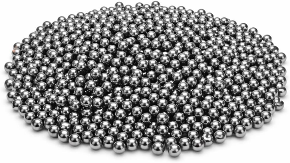 BC Precision 3/8" Slingshot Ammo Balls - Grade A Steel, Easy Grip & Smooth Pull Back for Accurate Flight