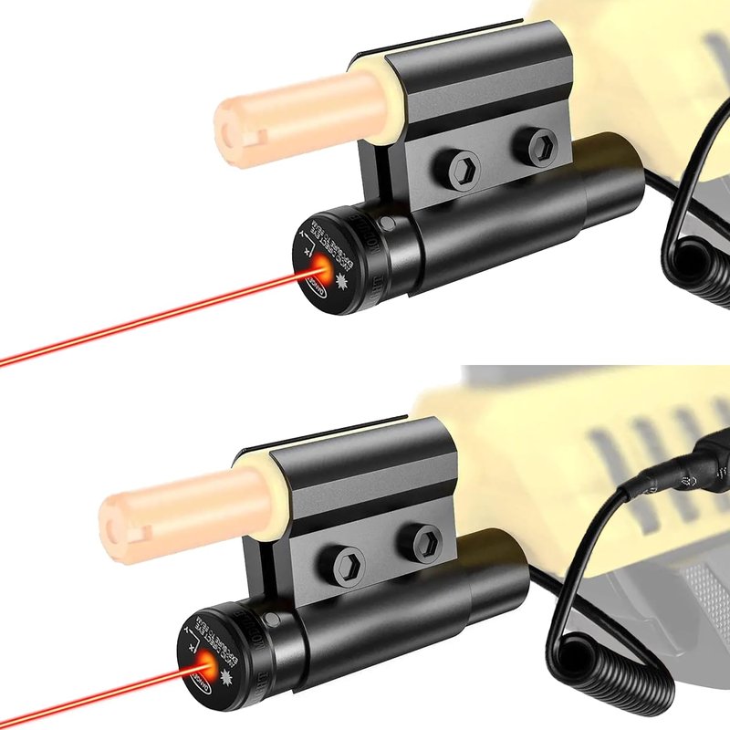 2PCS Laser Sight Fit Salt Gun 2.0, 3.0, 4.0 Laser Sight for Airsoft, Laser Attachment & BB Pump's Accessories for Indoor and Outdoor Shooting