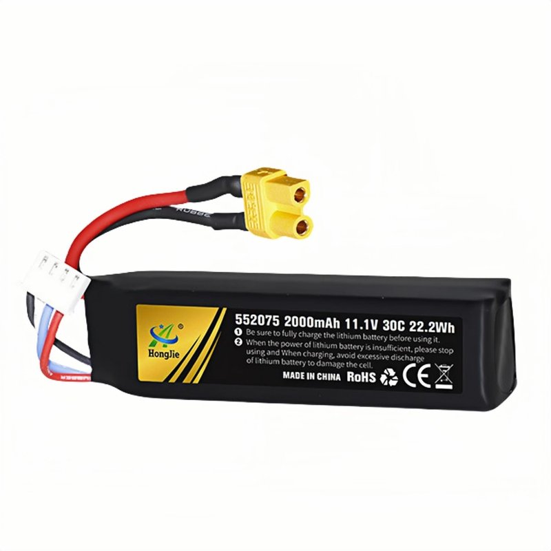 Itexkun 11.1V 2000mAh 30C 22.2Wh XT30 Plug Airsoft Battery Rechargeable LiPo Battery 552075 for Guns Rifle Water Ball Gun RC Car Truck Drone