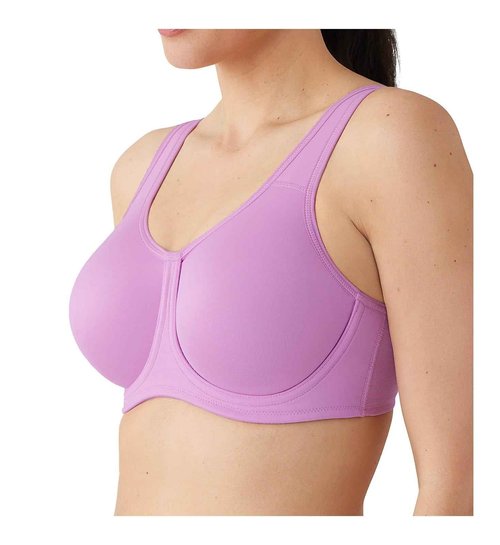 Wacoal Women's Simone Sport Unlined Full Coverage Underwire Sports Bra, 855170, Phalaenopsis, 42D