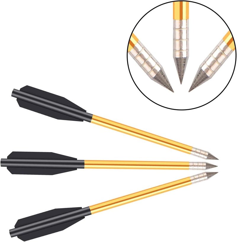 Mini Crossbow Bolts - 6.3" Aluminium Arrows for 50-80lbs Pistol Crossbows | 36 Pack for Target Practice & Hunting