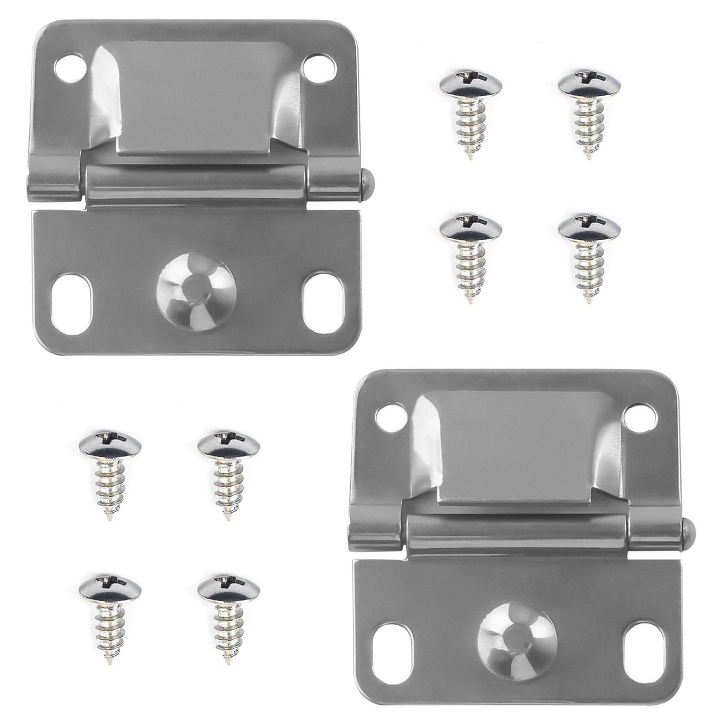 Cooler Stainless Steel Hinge Replacement for Coleman Camping Coolers Accessories 5235 5250 5286b 6262 6270, Ice Chest Stainless Steel Hinges (Set of 2)