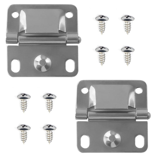 Cooler Stainless Steel Hinge Replacement for Coleman Camping Coolers Accessories 5235 5250 5286b 6262 6270, Ice Chest Stainless Steel Hinges (Set of 2)