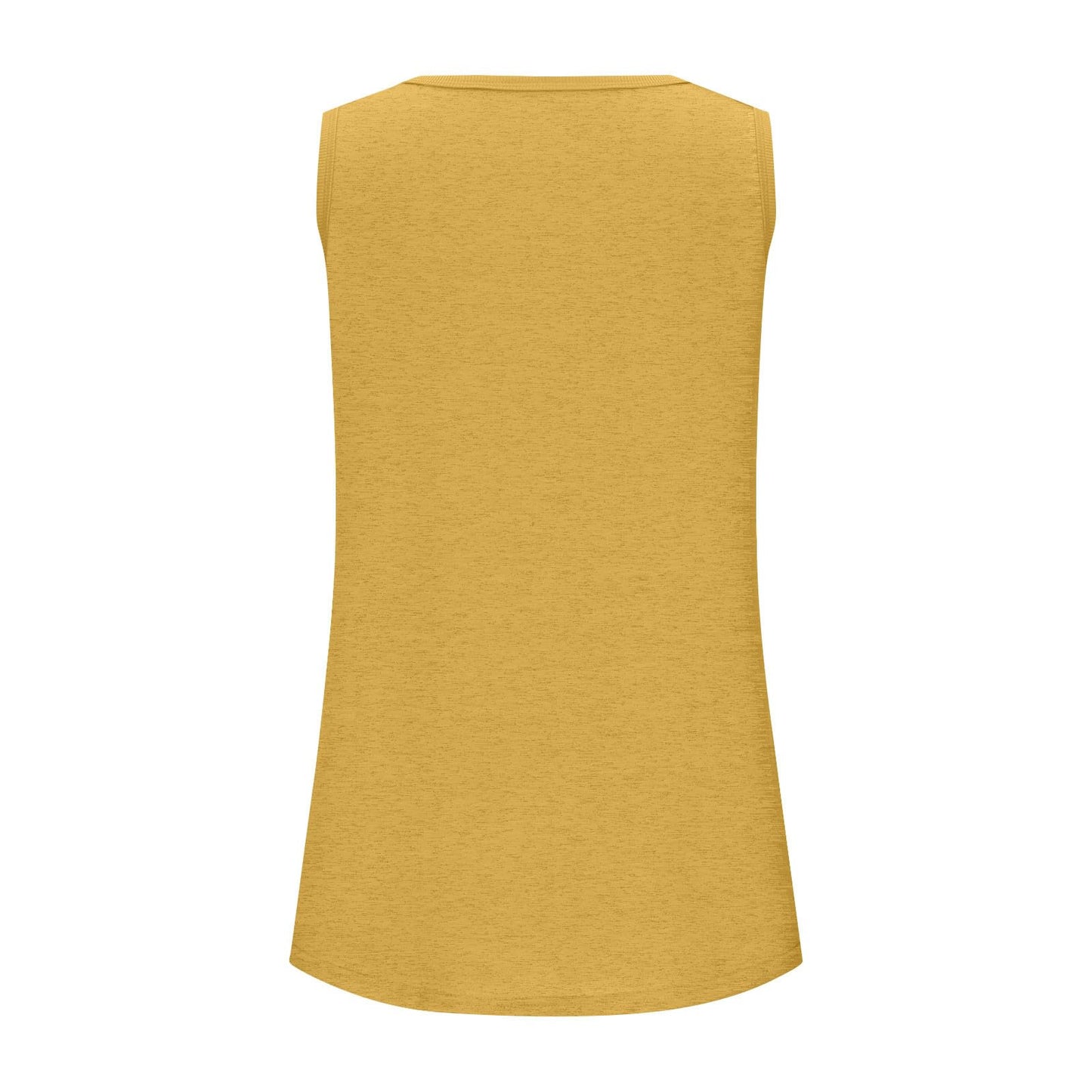 Generic Tunic Shirts for Women Scoop Neck Flowy Tank Tops Dressy Casual Summer Sleeveless Tanks Hem 2024 Trendy Tops Yellow, X-Large