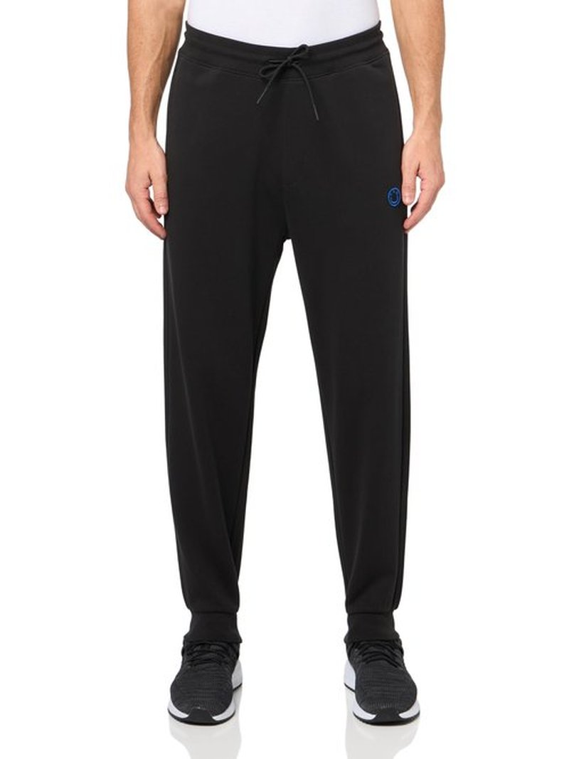 HUGO Smiley Logo Cotton Sweatpants, Black Crow, XL