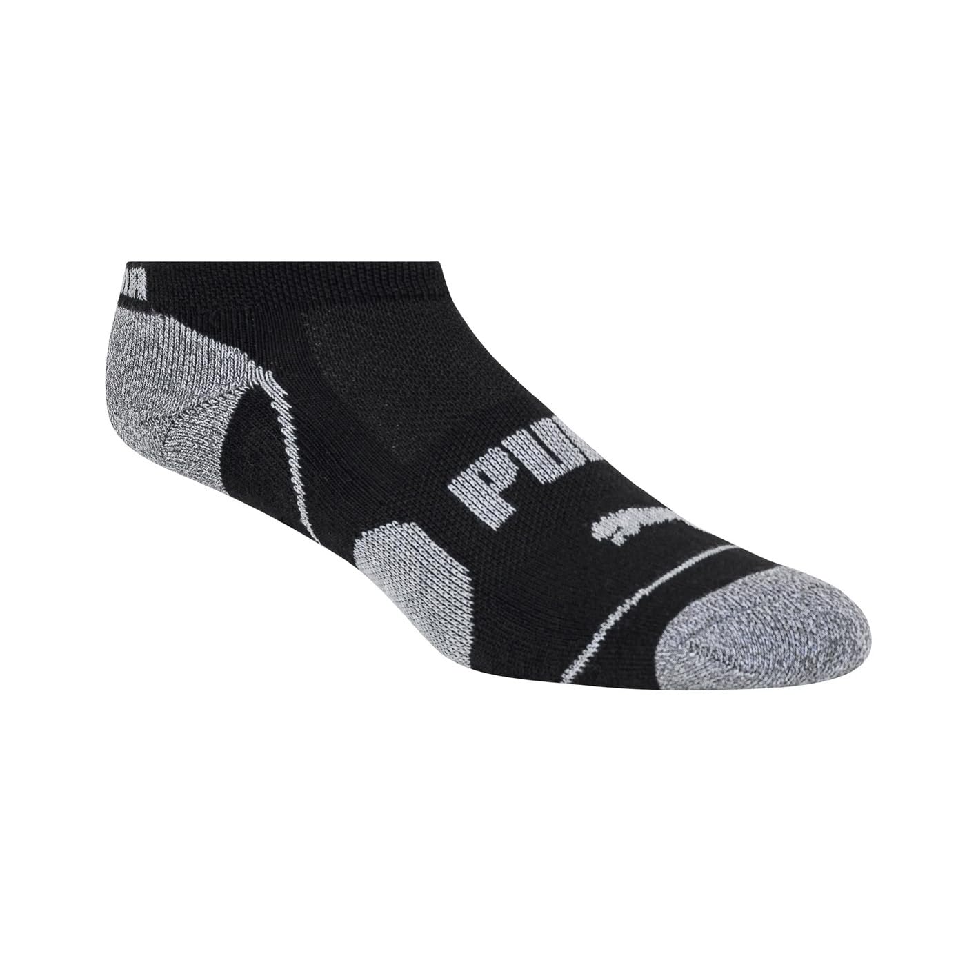 PUMA Women's Sports No-Show Socks, 5-9.5 Shoe Size, Black, 10 Pairs