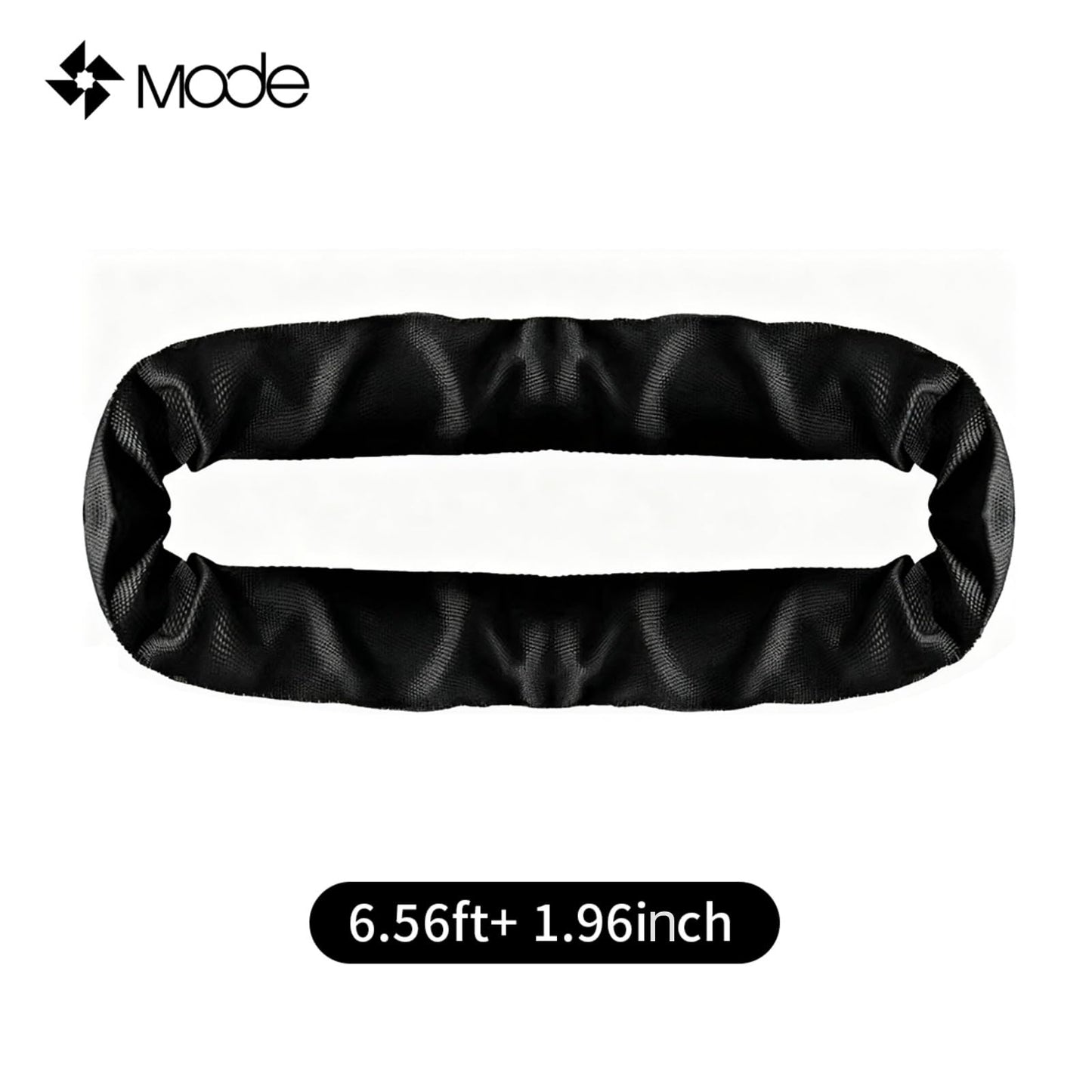 Mode CE Certified 6.56ft x 1.96inch Black Endless Steel Wire Rope Lifting Sling with 90° Twist Eye & Eye, 4409 lbs Working Load Limit (1-Pack), Industrial Rigging Sling for Crane Hoisting & Towing