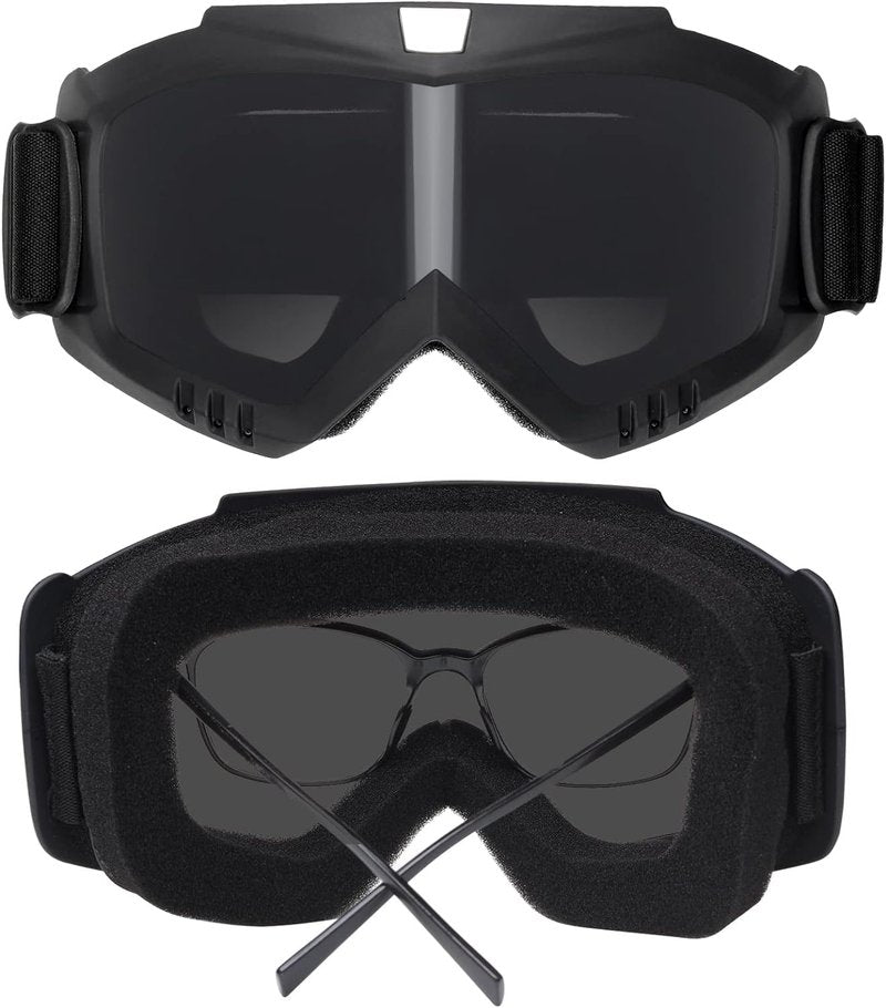 HISTOEG Airsoft Helmet and Face Mask, Airsoft Full Face Mask, Color Bullet PJ quick Helmet with Detachable and Adjustable Goggles, Front NVG Bracket and Side Rails, Medium, Black