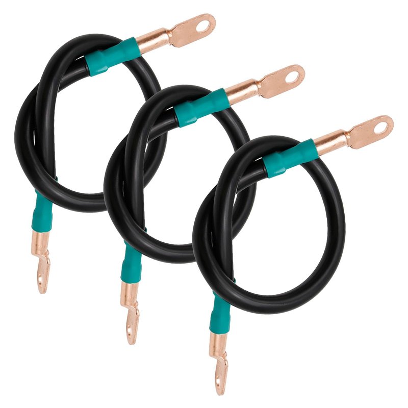 ZUDKSUY 3 PCS 48V Battery Cables 4 Gauge 16inch with Compatible EZGO RXV and Compatible Club Car Precedent 48V Golf Cart (4x12V Batteries) Golf Cart Battery Cables