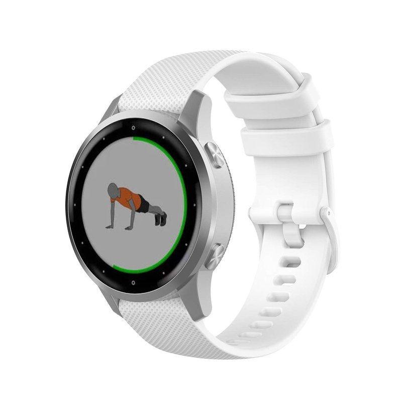 Anrir 18mm Soft Silicone Watch Band for Garmin Vivoactive 4S, Vivomove 3S 39mm, Fossil Women's Gen 6/5E 42mm, Q Venture Gen 4 HR/3, Sport 41mm - 3 Pack