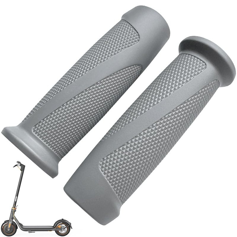 1 Pair Handlebar Cover for Segway Ninebot F20/F25/F30 plus/F40/D18/D28 Electric Scooter Foldable Skateboard F Series Gray Handle Bar Grip Replacement Original Accessories