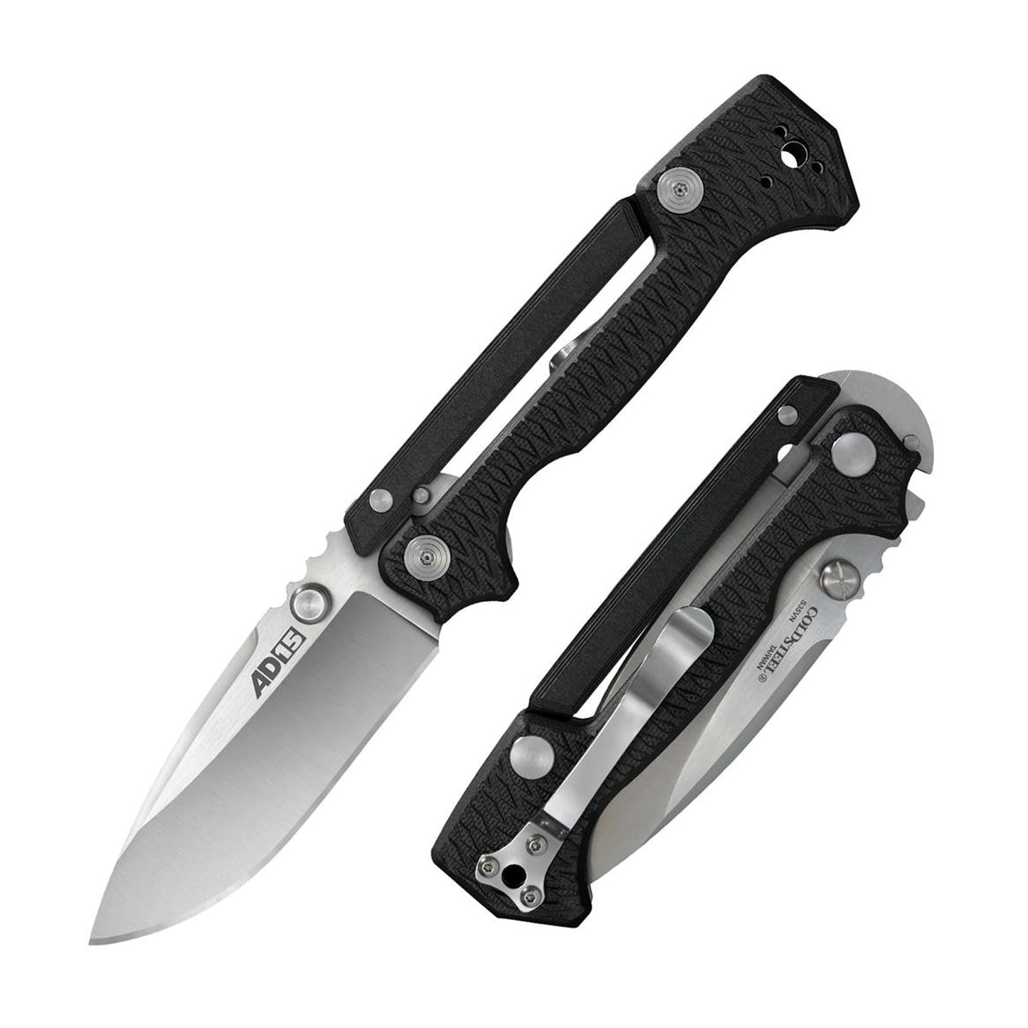 Cold Steel AD-10 3.5" S35VN Drop Point and AD-15 3.5" S35VN Spear Point Folding Knives with Tri-Ad and Scorpion Locks