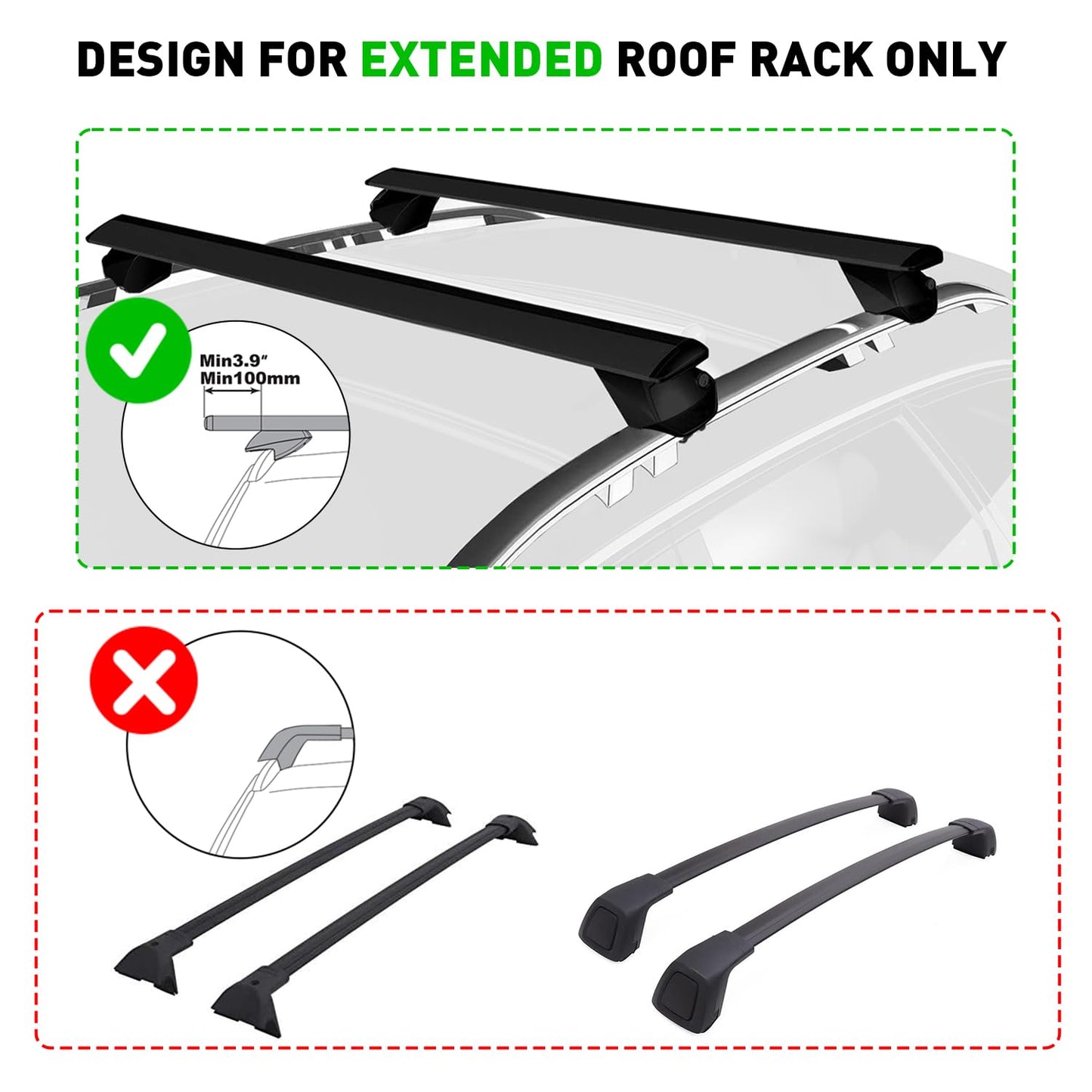 TOOENJOY Elevate Lift Assist Roof Rack, SUV Bike Kayak Carrier Elevating Assist Camping Multiple Loading