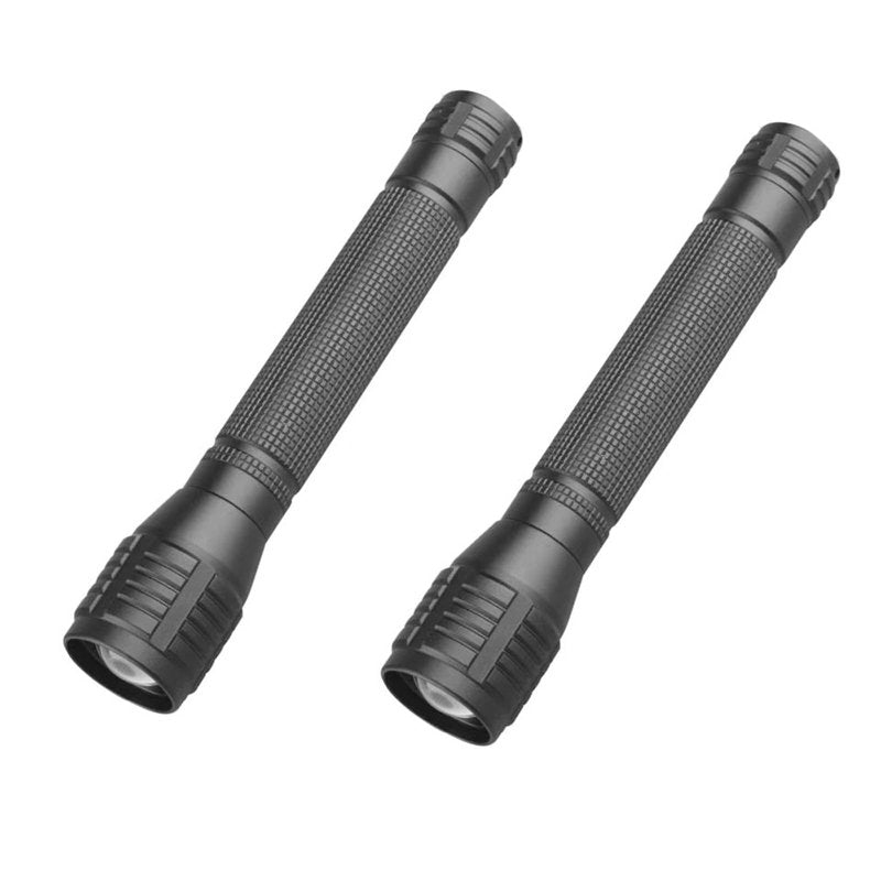 TotaLohan High Lumens Zoomable LED Flashlight, 3 Modes, AA Battery Powered – Powerful for Camping, Outdoor, and Emergency Use,2-Pack