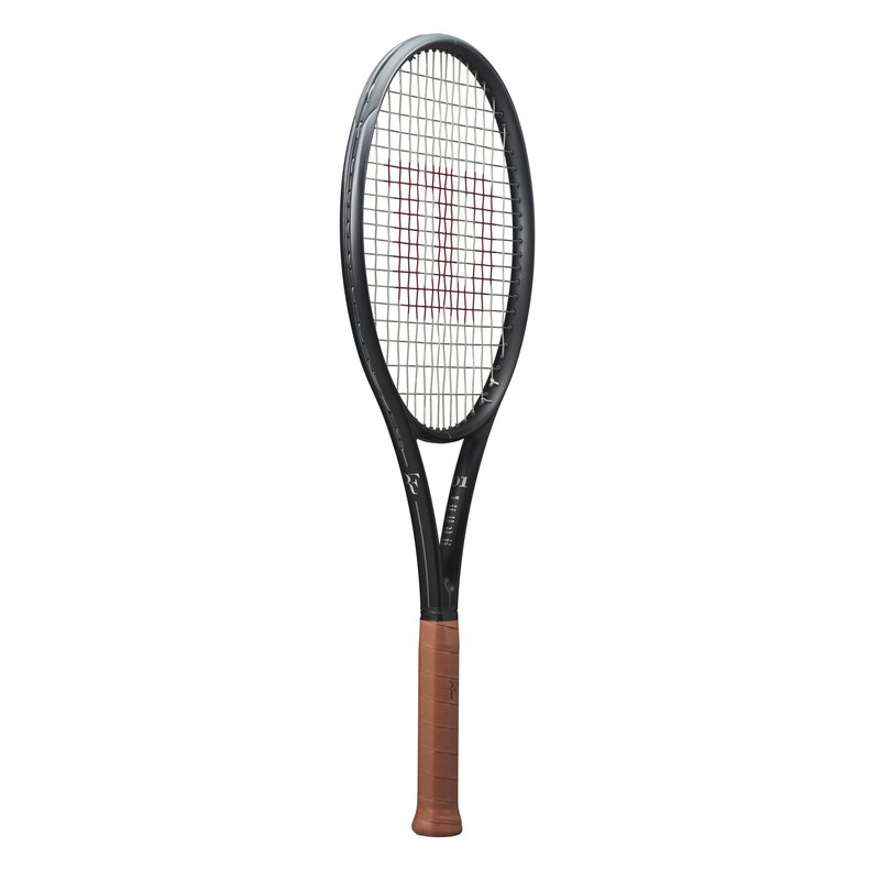 Wilson RF 01 Strung Performance Tennis Racket - Grip Size 2-4 1/4", Strung with Sensation 16 Natural at Mid Range Tension