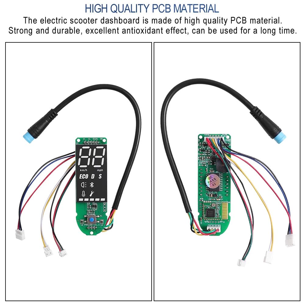 GYL Dashboard for xiaomi m365 pro, Original Dashboard Circuit Board Replacement for Xiaomi mijia M365 Pro Electric Scooter, Upgraded Version Circuit Board and Clear Screen Cover