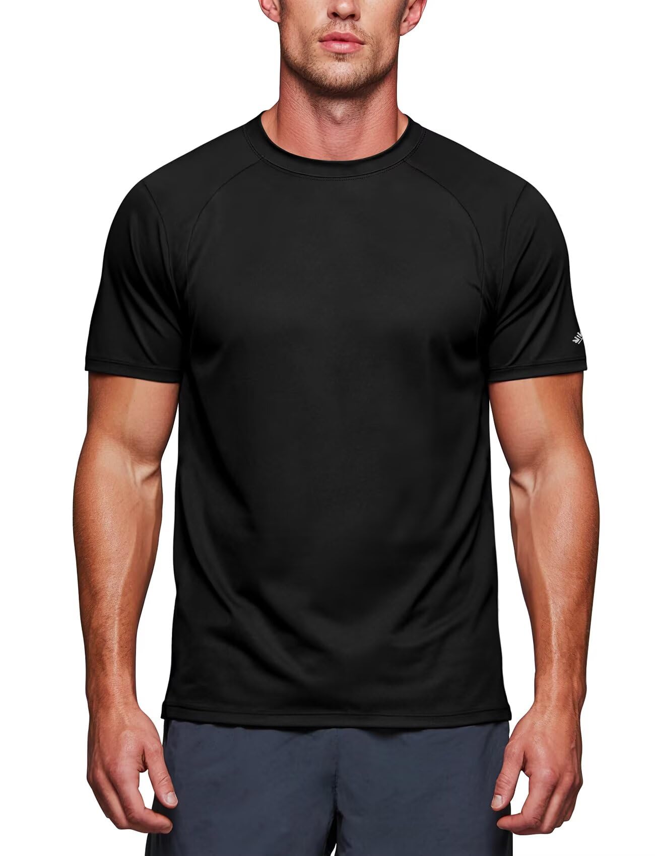 Zengjo Athletic T Shirts for Men Gym Workout Moisture Wicking Quick Dry