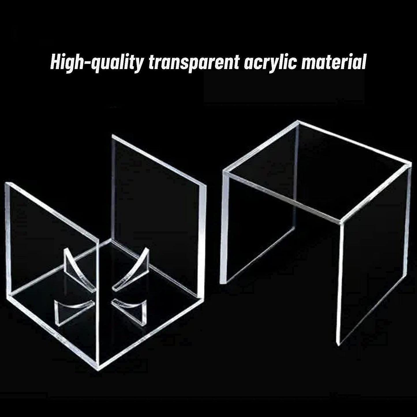 2 Pack Baseball Display Case, UV Protected Acrylic Boxes for Display,Clear Display Case Baseball Cube Memorabilia Showcase Autograph Ball Protector