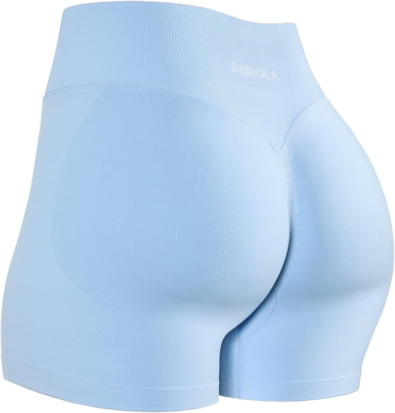 Workout Shorts for Women - No Roll Up, Squat Proof, Scrunch Seamless Compression | Sizes 2.5 to 6.5