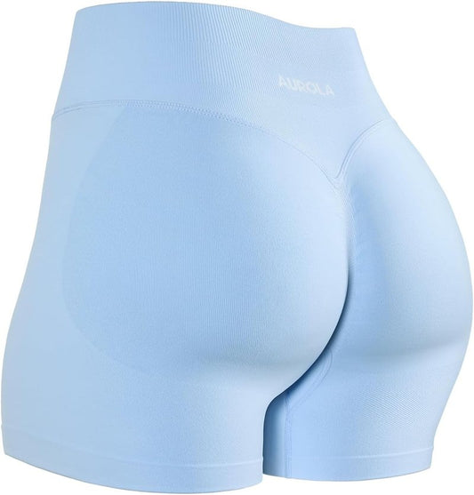Workout Shorts for Women - No Roll Up, Squat Proof, Scrunch Seamless Compression | Sizes 2.5 to 6.5