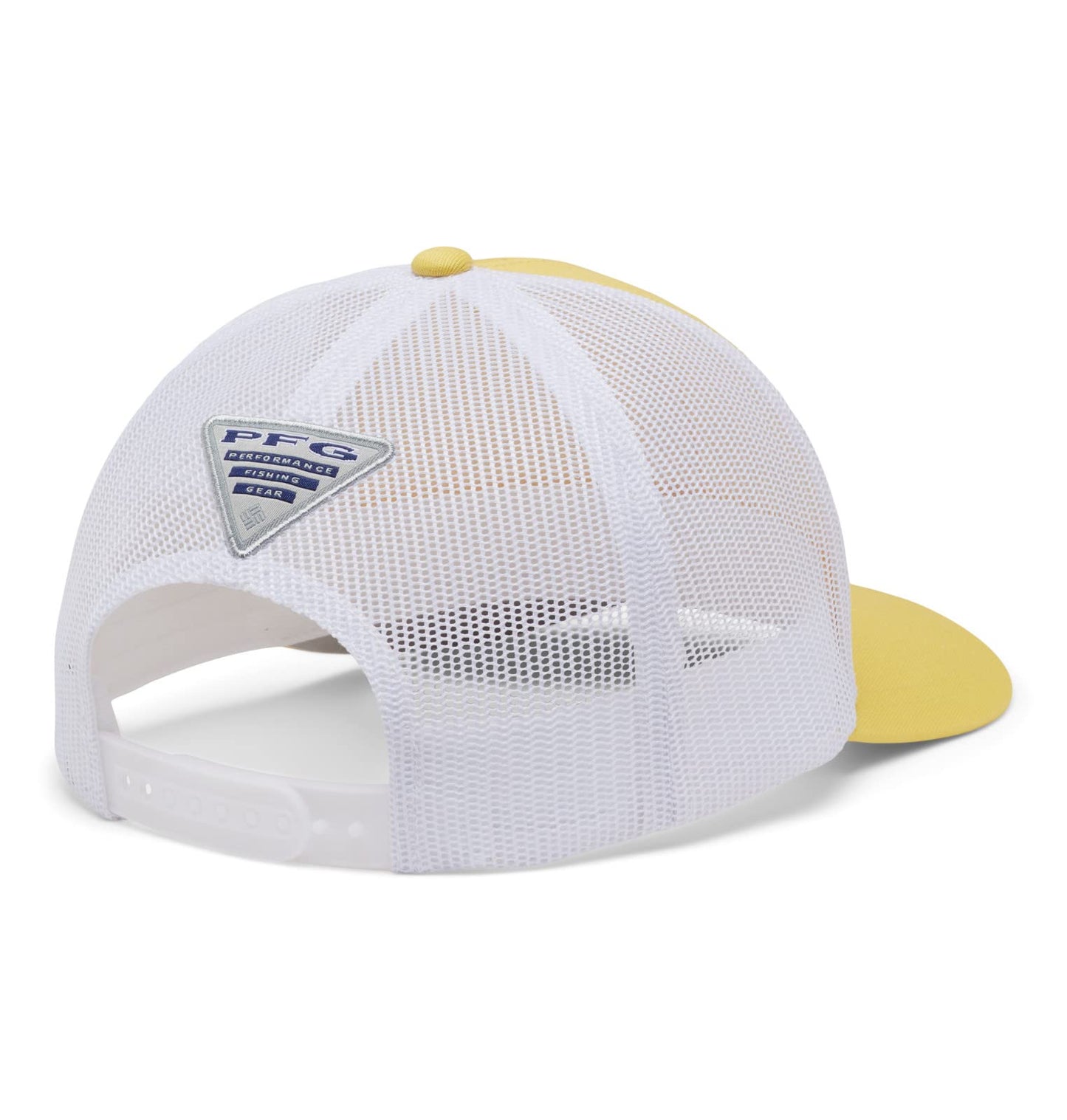 Columbia Unisex PFG Logo Mesh Snap Back - Mid, Sun Glow/Cool Grey/Marlin, One Size