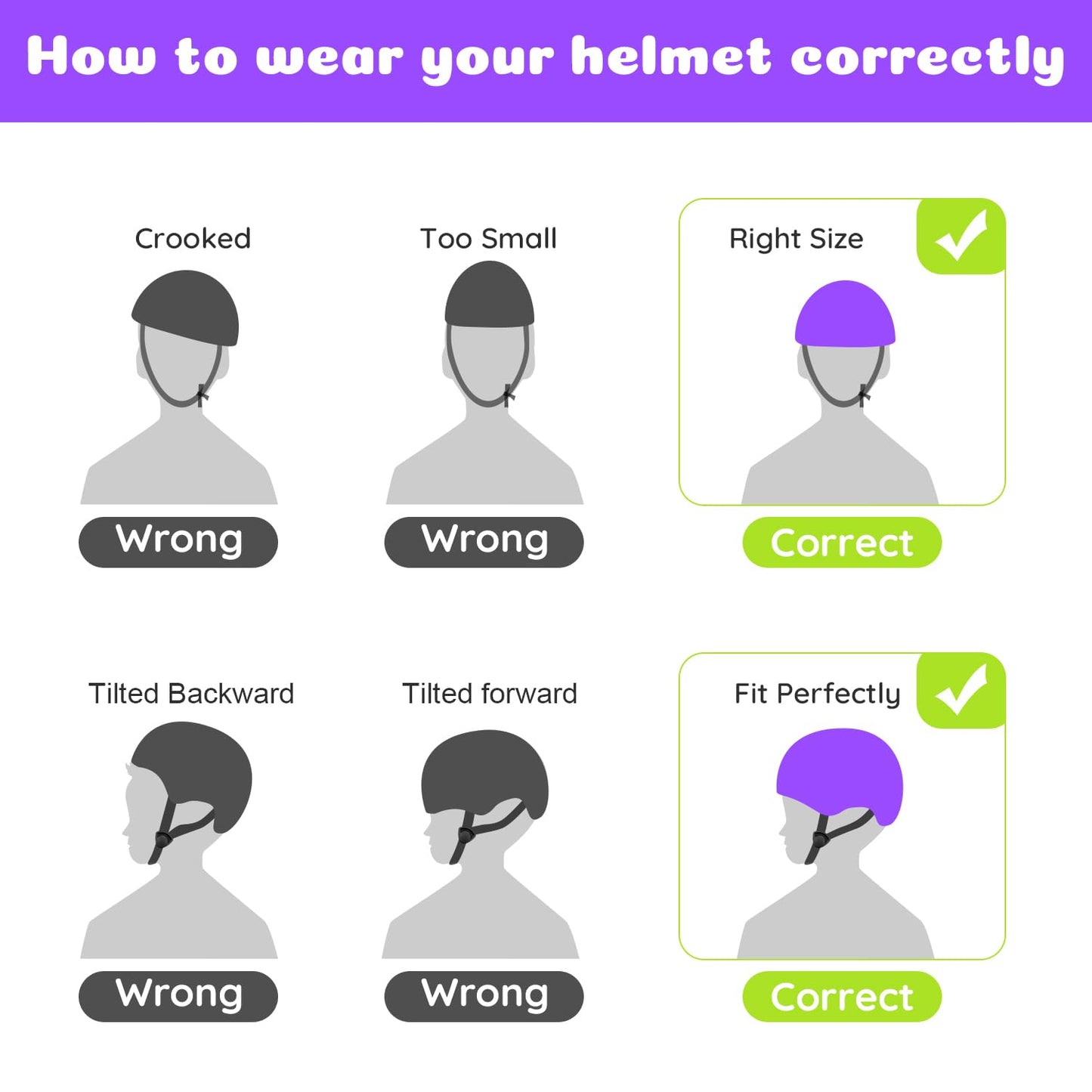 Besttravel Kids Helmet, Toddler Adjustable Toddler Bike Helmet Ages 3-8 Years Old Boys Girls Multi-Sports Safety (Purple)