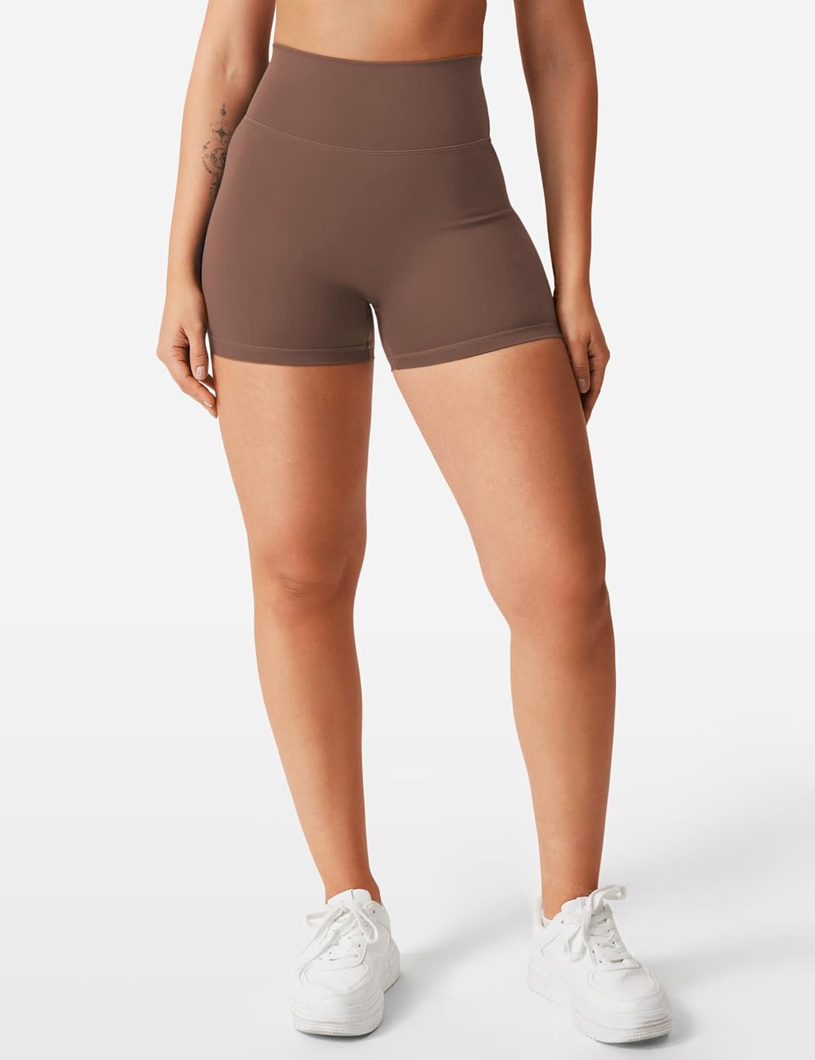 YEOREO Women's High Waist Biker Shorts - SoftHue Tummy Control Yoga & Gym Shorts | 3.6"/4.5"/6" Options