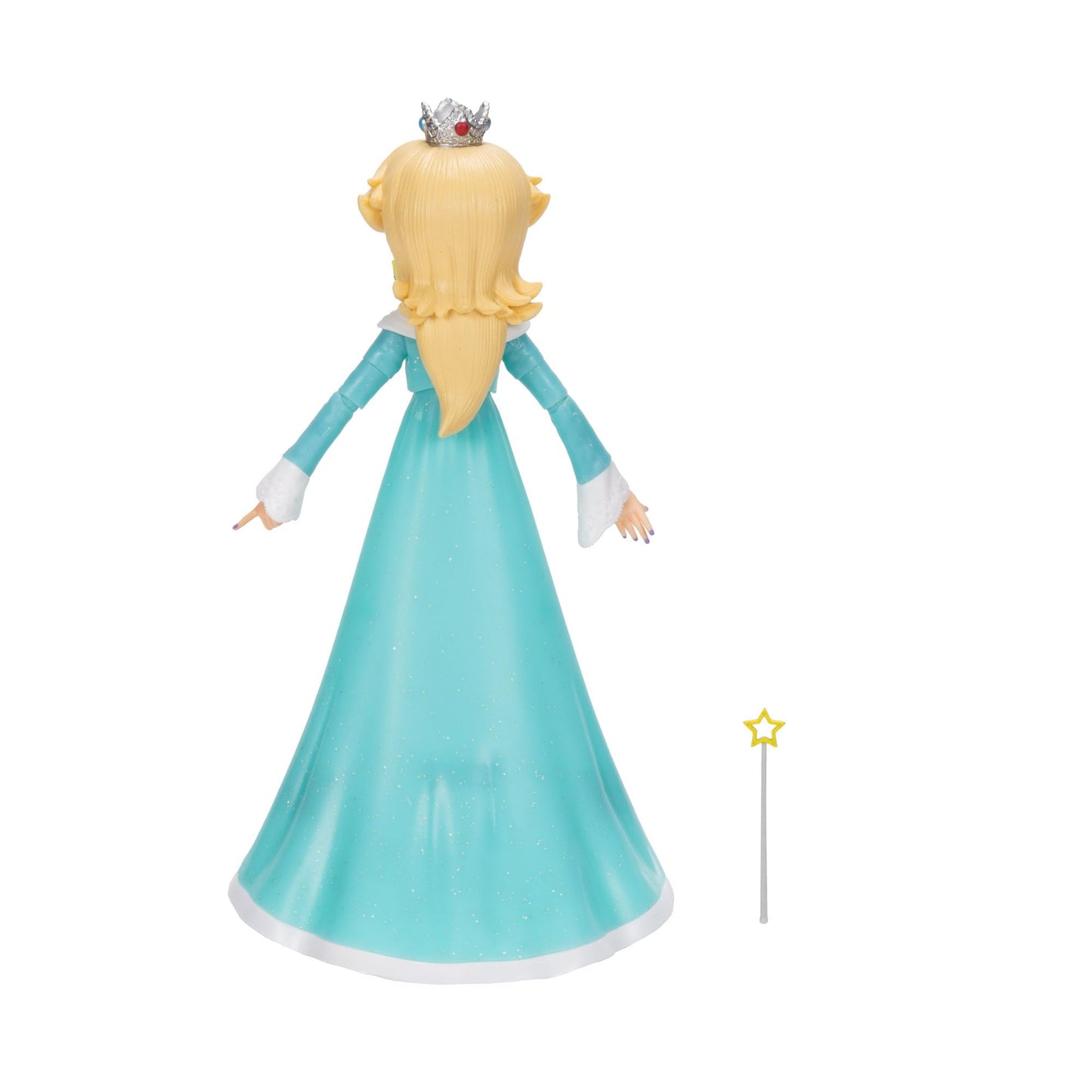 The Super Mario Galaxy Movie 5” Action Figures Series 1 – Rosalina Figure with Wand and Clear Stand Accessories - Premium Details 10 Points of Articulation