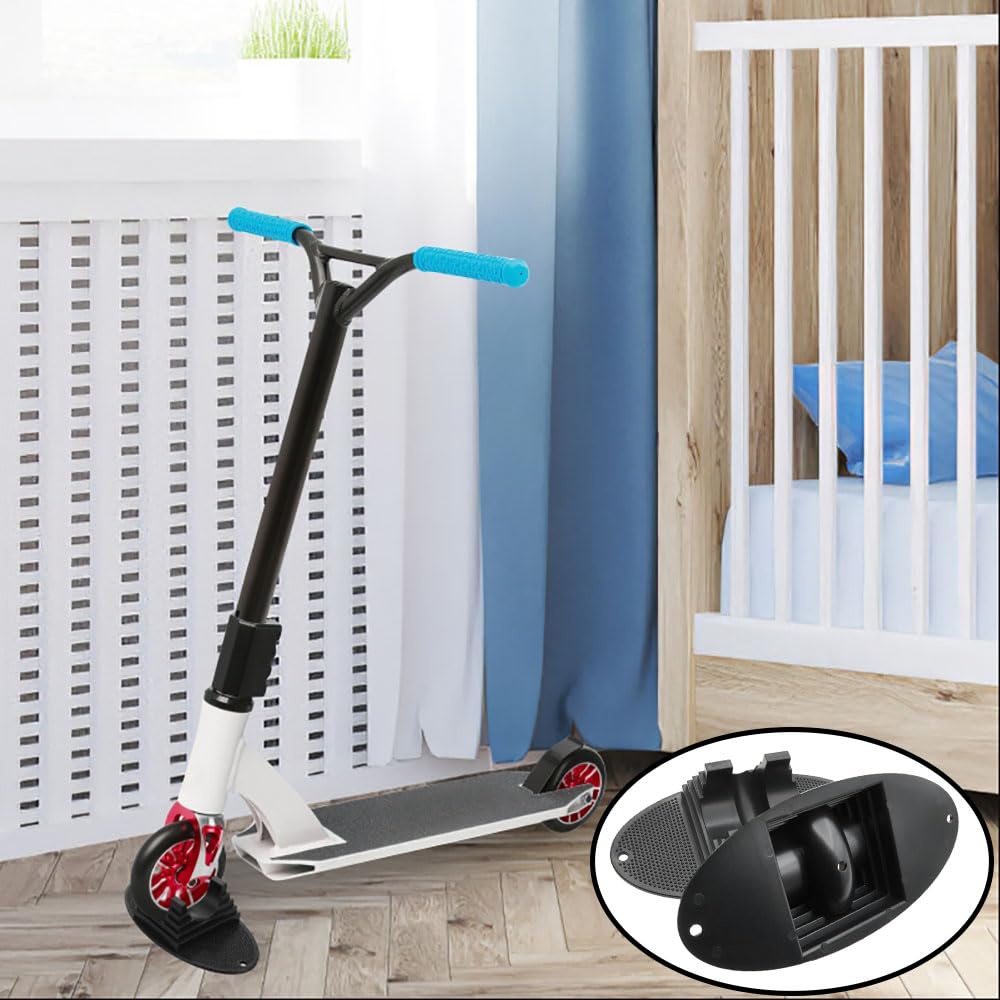 safycaby 2 PCS Scooter Stand Scooter Parking Rack Black Scooter Rack Holder Base for Children and Adults with Wheels from 95 mm to 120 mm
