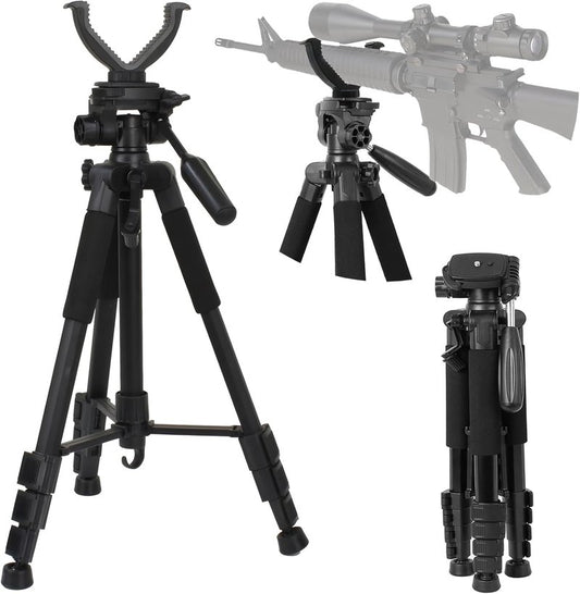 Rifle Shooting Rest Tripod - V Yoke Bracket for Stable Gun Support | Lightweight Aluminum Construction