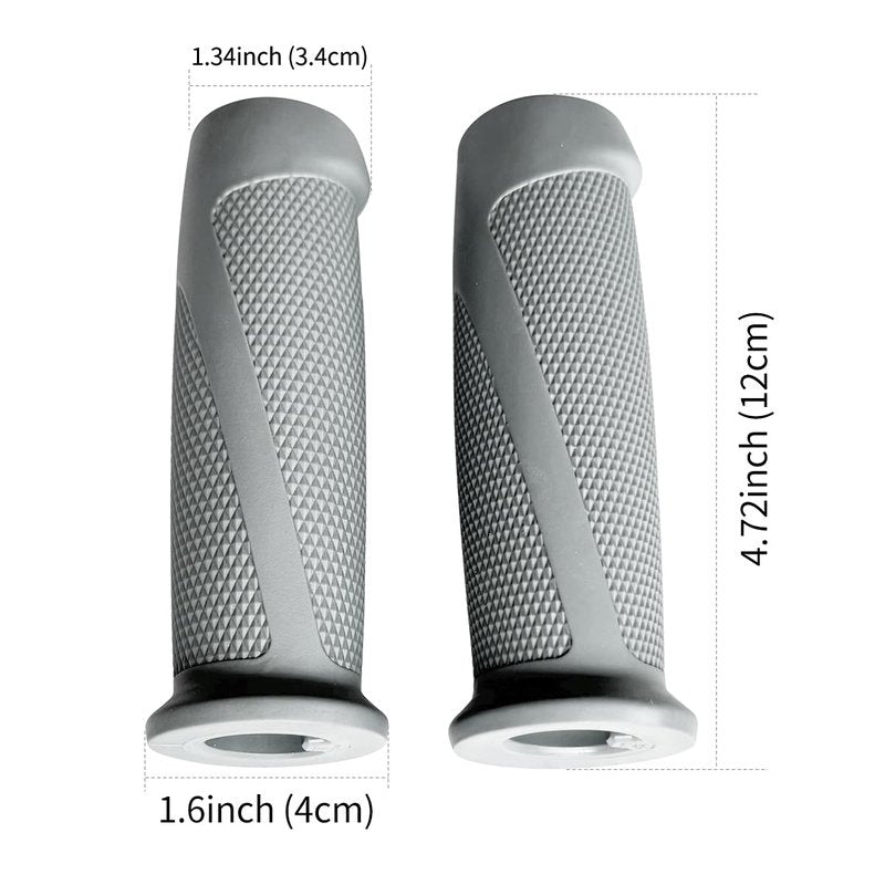 1 Pair Handlebar Cover for Segway Ninebot F20/F25/F30 plus/F40/D18/D28 Electric Scooter Foldable Skateboard F Series Gray Handle Bar Grip Replacement Original Accessories